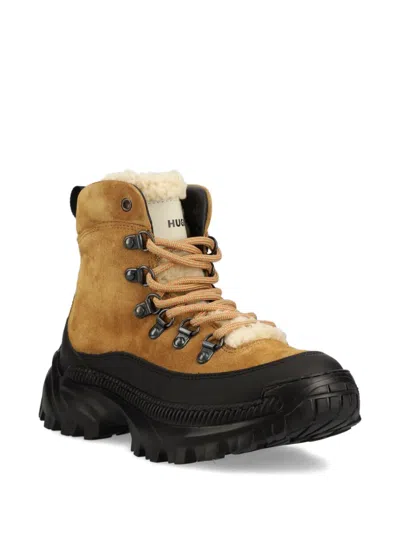 皮毛一体衬里登山靴