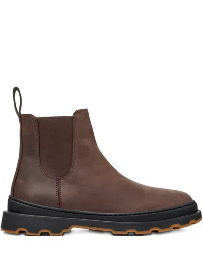Camper Brutus Elastic-panels Boots In Brown