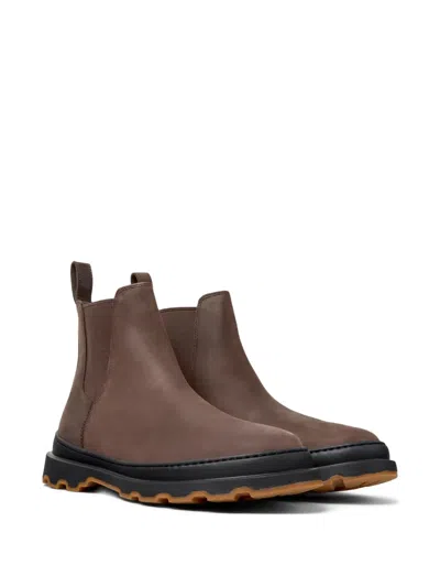Camper Brutus Elastic-panels Boots In Brown