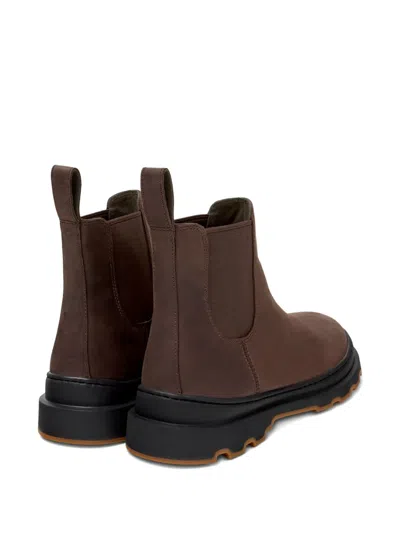 Camper Brutus Elastic-panels Boots In Brown