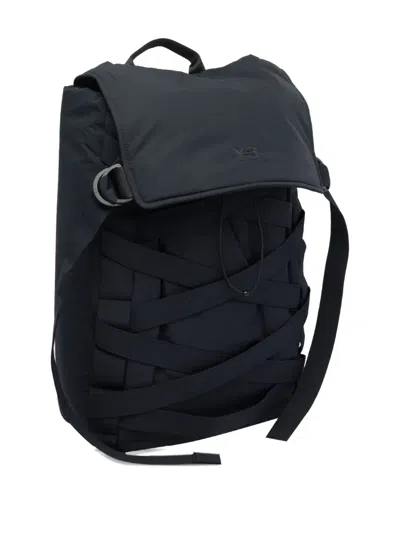 Y-3 Versatile Cinch Backpack Adjustable Straps In Black