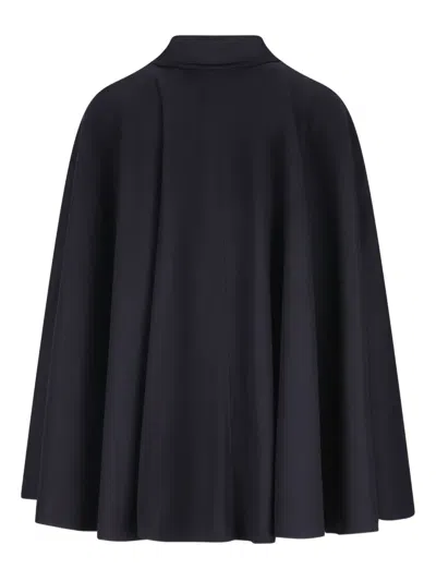Il Tabarro Wool Cape In Blue