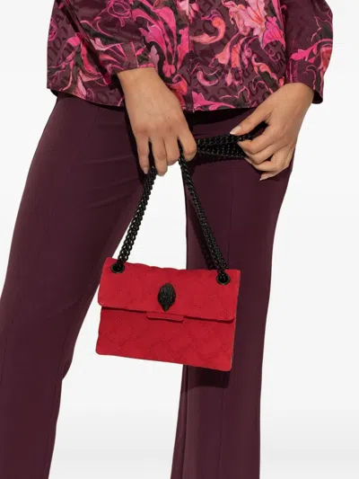 Kurt Geiger Kensington Quilted Leather Cross Body Bag In Red