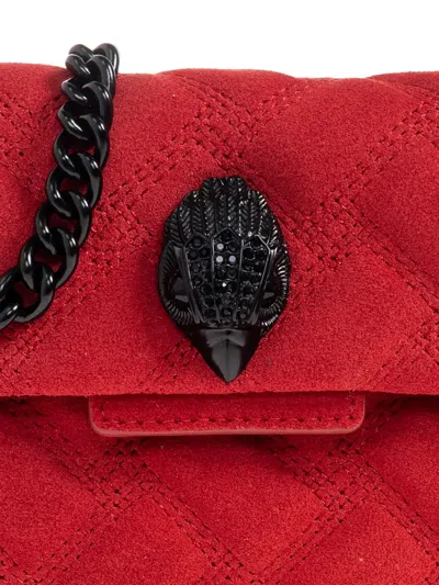 Kurt Geiger Kensington Quilted Leather Cross Body Bag In Red