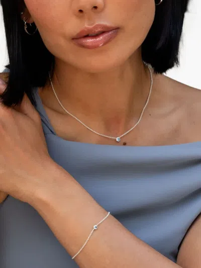Dower & Hall Aquamarine Round Dewdrop Pendant In Metallic