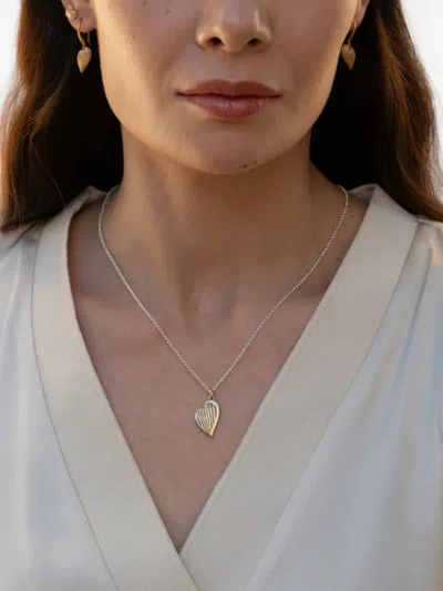 Dower & Hall 18k Yellow Gold Vermeil Heart-pendant Necklace