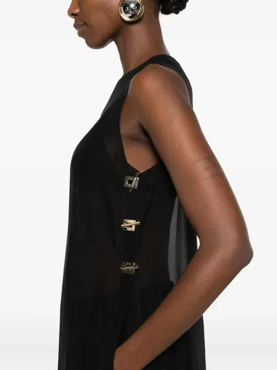 Danamè Clasp-detail Sleeveless Top In Black