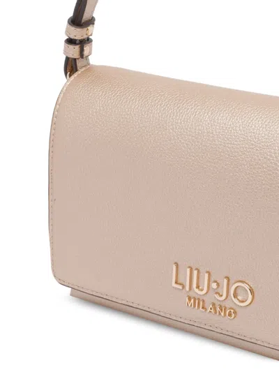 Liu •jo Small Rectangular Crossbody Bag With Adjustable Strap In Gold