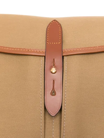 Brady Stour Leather-trimmed Satchel In Brown