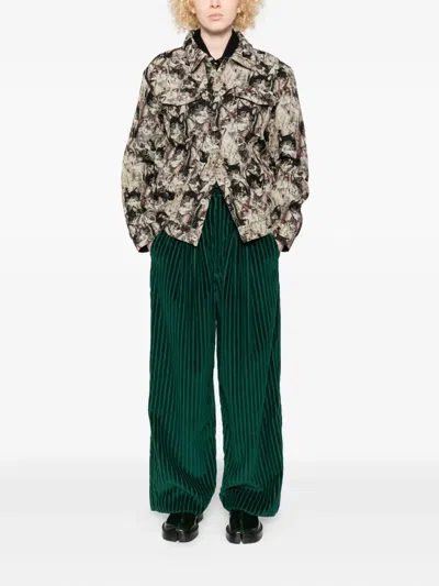 Bless Wide-leg Trousers In Green