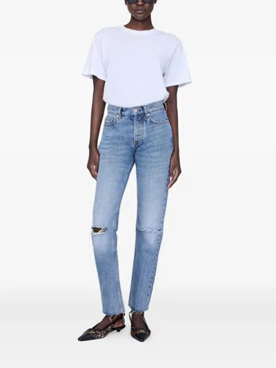 Anine Bing Zoey Leopard-print Slingback Ballet Flats In Black