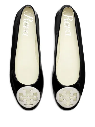 Tory Burch Reva Logo-plaque Leather Ballet Flats In Multi