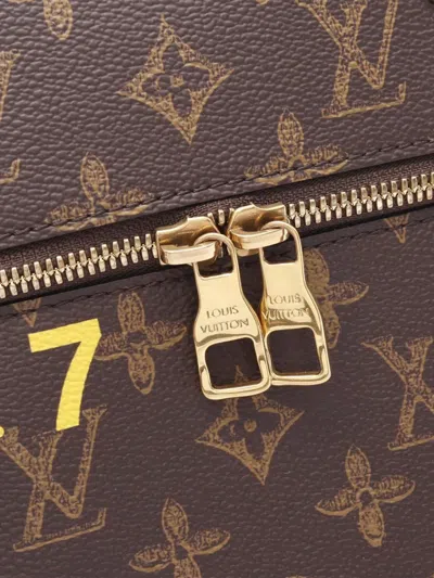 Pre-owned Louis Vuitton 2021-2025 Monogram Vertical Box Trunk Satchel In Brown