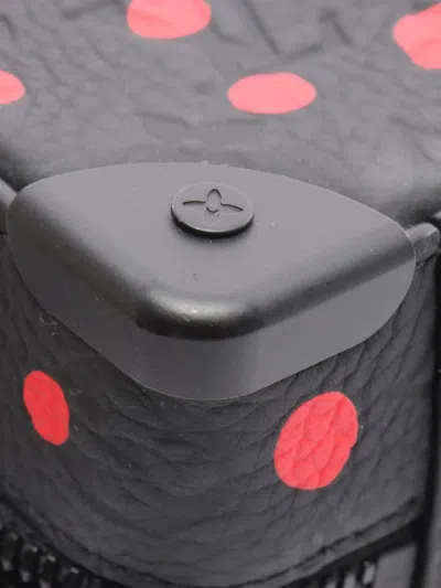 Pre-owned Louis Vuitton 2021-2025 Yayoi Kusama Monogram Taurillon Handle Soft Trunk Satchel In Black