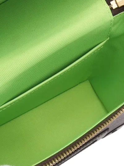 Pre-owned Louis Vuitton 2021-2025 Monogram Vertical Box Trunk Satchel In Brown