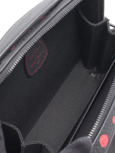 Pre-owned Louis Vuitton 2021-2025 Yayoi Kusama Monogram Taurillon Handle Soft Trunk Satchel In Black