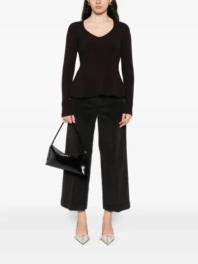 Twinset Twin-set Round Neck Sweater In Black