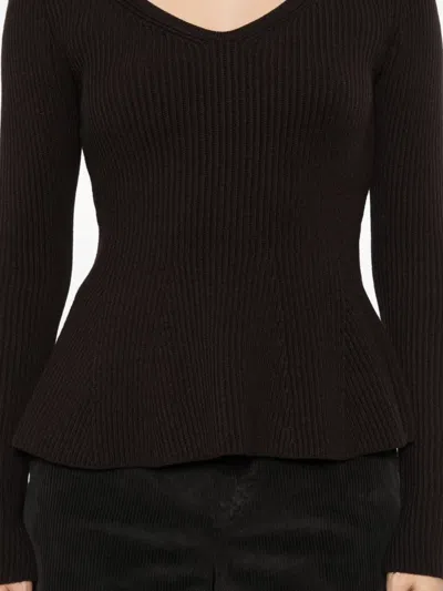 Twinset Twin-set Round Neck Sweater In Black