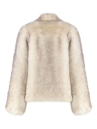 Bb Couture Faux-fur Jacket In Multi