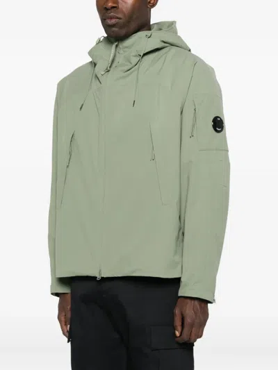 C.p. Company Outerwear Medium Jacket In Pro-tek Clothing In Green