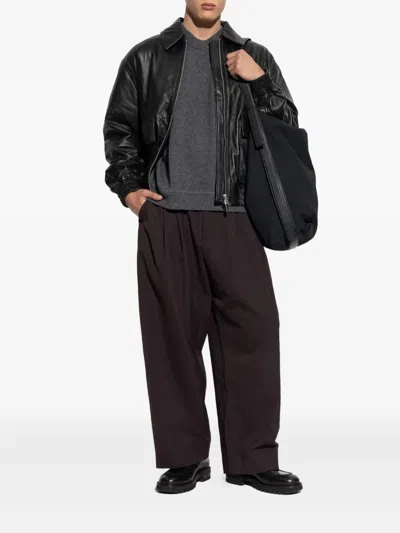 Studio Nicholson Moray Sn-1494 Knitwear In Grey Cashmere In Gray