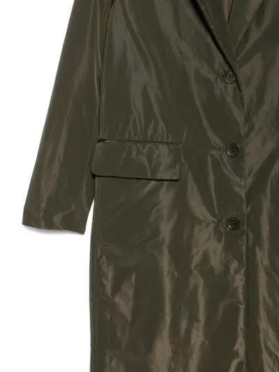 Aspesi Button-fastening Flap-pocket Coat In Green