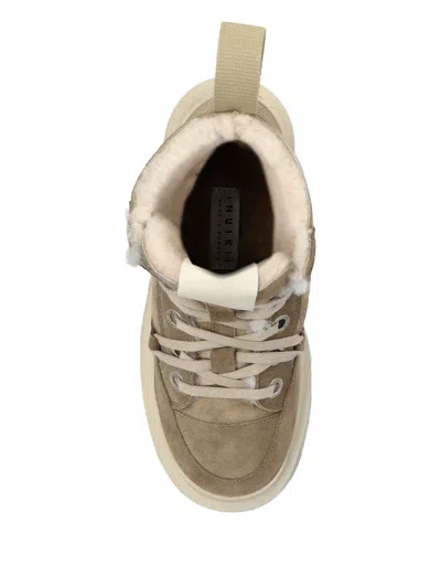 Inuikii Matilda Lace-up Platform Boots In Neutral