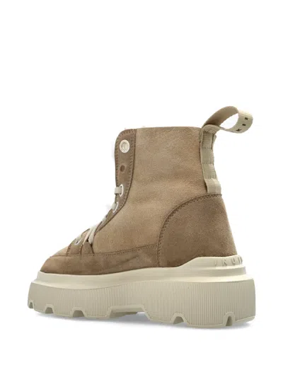 Inuikii Matilda Lace-up Platform Boots In Neutral