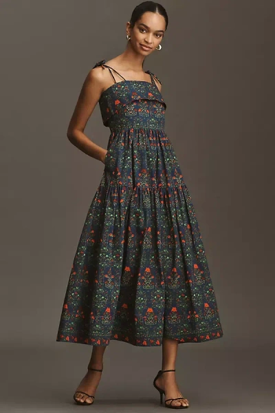 Hunter Dolly A-line Midi Dress In Multi