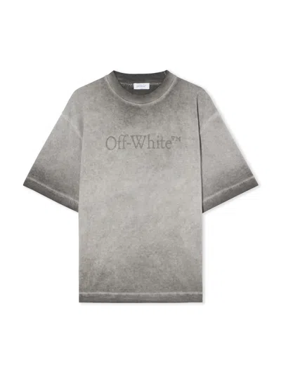Off-white T-shirt With Logo In Gray