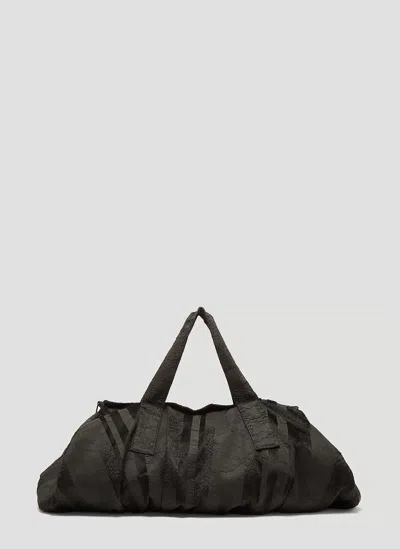 H:ours Mud Stripe Duffle Bag In Black