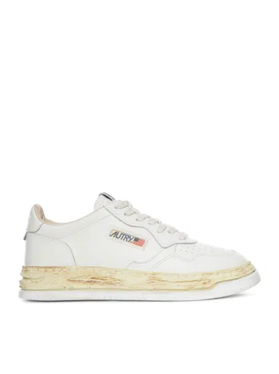 Autry X Maison Mihara Supvint Low X Mihara Yasuhiro Sneakers In White