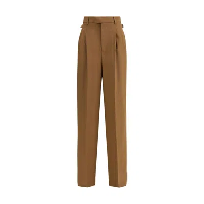 Ami Alexandre Mattiussi Wool Pants In Brown