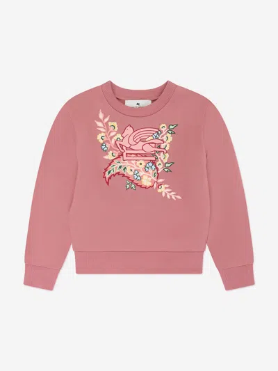 Etro Cotton Printed Sweatshirt In Pink