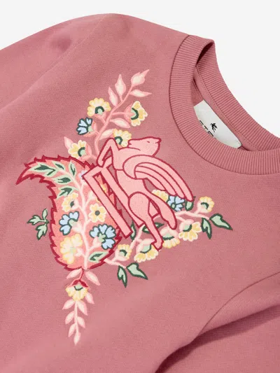 Etro Cotton Printed Sweatshirt In Pink