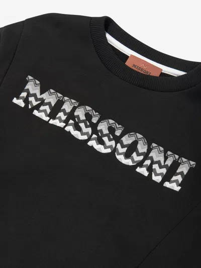 Missoni Boys Logo Sweatshirt In Black