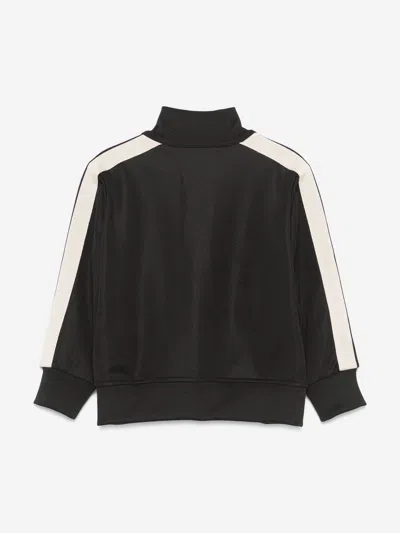 Palm Angels Stripe-detail Track Jacket In Black