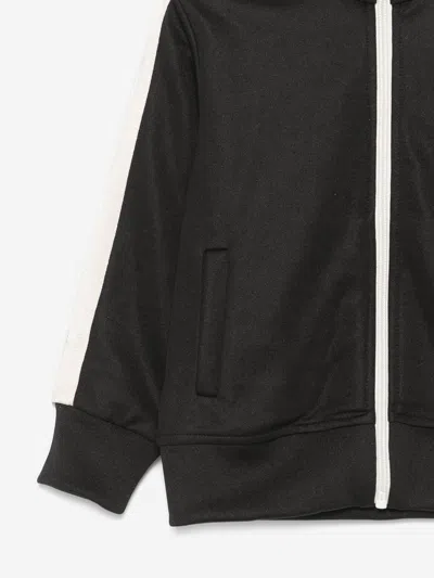 Palm Angels Stripe-detail Track Jacket In Black