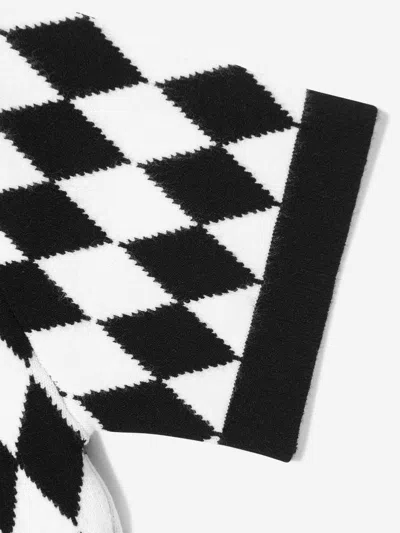 Balmain Argyle-pattern Top In Black