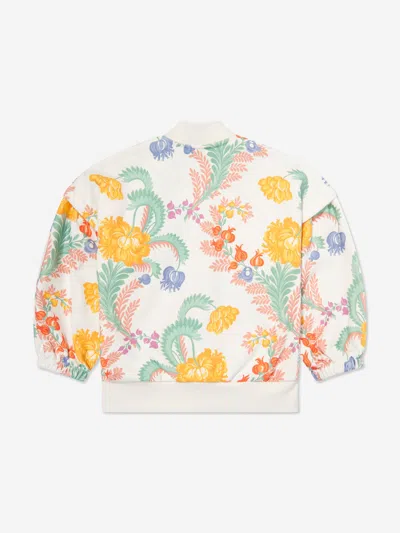 Etro Floral-patterned Bomber Jacket In White