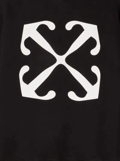 Off-white Kids Felpa Off Stamp In Black