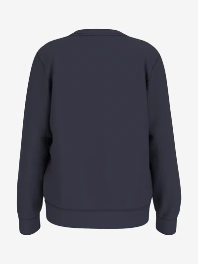 Guess Logo Sweatshirt In Blue