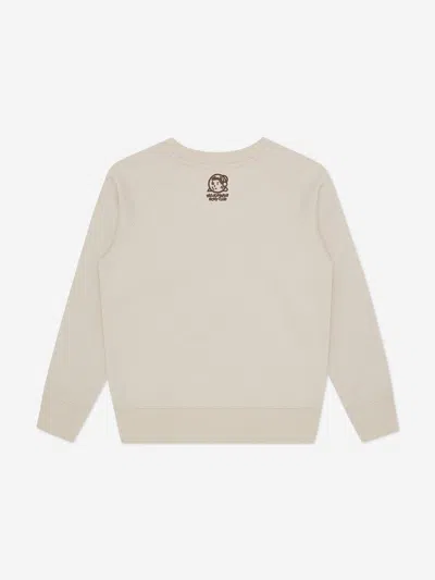 Billionaire Boys Club Kids Gradient Arch Logo Crewneck In Nude
