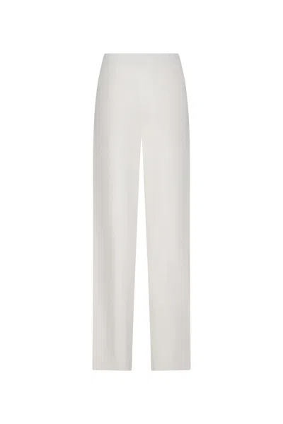 Max Mara Straight-leg Casual Pants In White