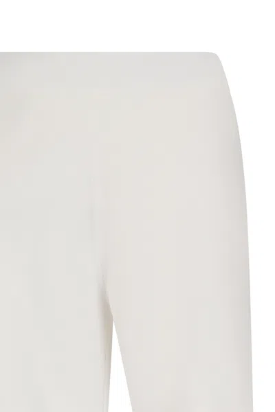 Max Mara Straight-leg Casual Pants In White