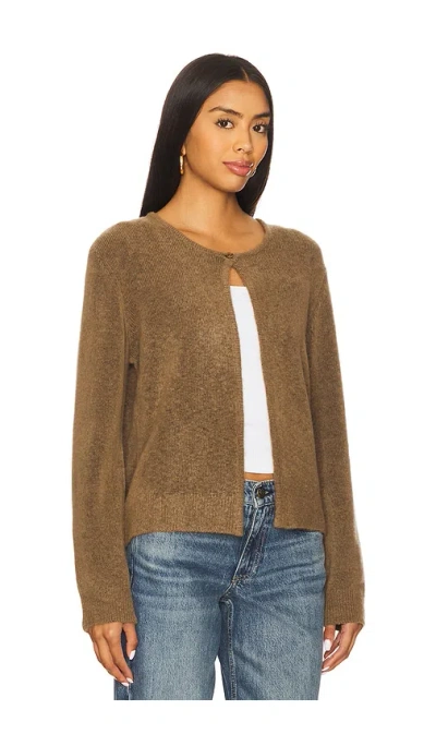 Samsoe & Samsoe Womens Otter Sacassandra Split Wool-blend Cardigan In Brown