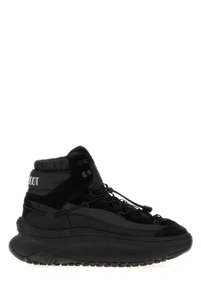 Moon Boot Black Moon247 Xlace Mid Sneakers In Black