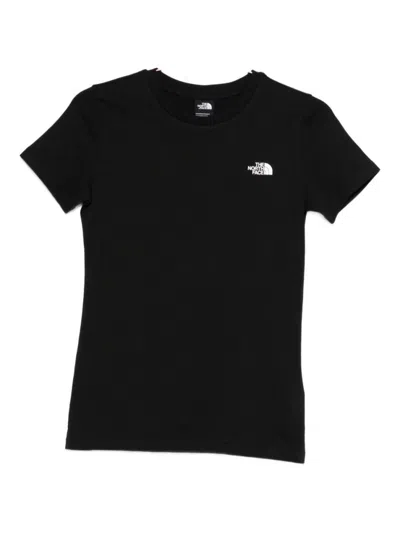 The North Face Crew Neck T-shirt With Logo  In Black