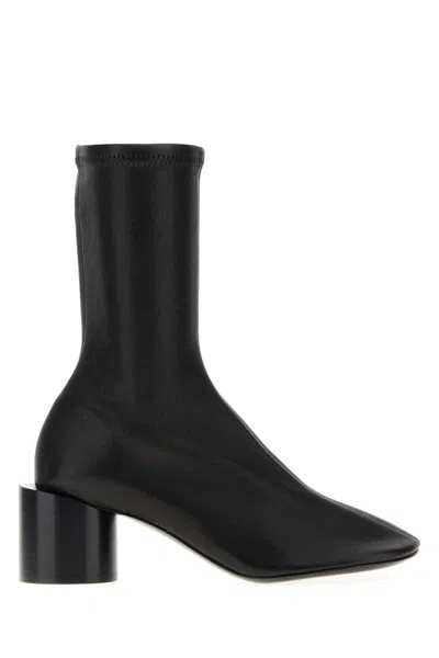 Jil Sander Stylish Ankle Boots Block Heel In Black