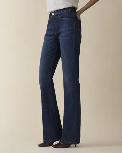 Jeanerica Sisli Mid-rise Bootcut Jeans In Blue